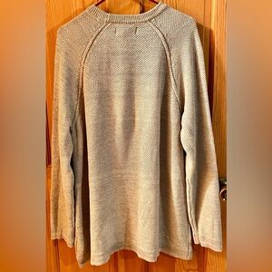 Frederik Anderson Copenhagen Mens XL Cotton Knit Sweater Pale Blue Oversized